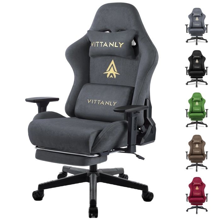 Chaise de Gaming Design Ergonomique Accoudoirs Réglables - vue 2
