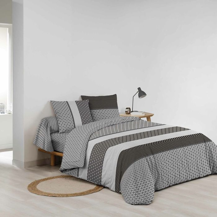 Parure de lit 6 pièces MEIKO – 260 x 240 cm – 100% coton – 42 fils/cm² Parure de lit 6 pièces MEIKO – 260 x 240 cm – 100% coton – 42 fils/cm²