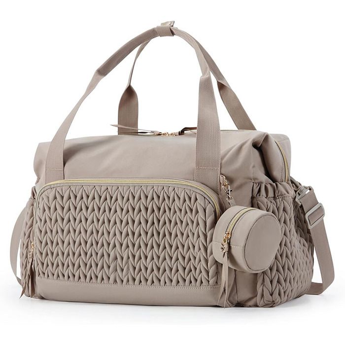 Sac à langer pour bébésac à main grande capacitésac à langer de voyagesac dhôpital pour naissance avec pochette pour tétine-Kaki