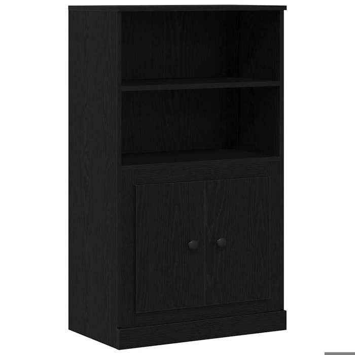 YUN@BUFFET BAS - MODERNE - Armoire Haut - Chêne Noir 60x35 5x103 5 cm Bois dingénierie @7802@