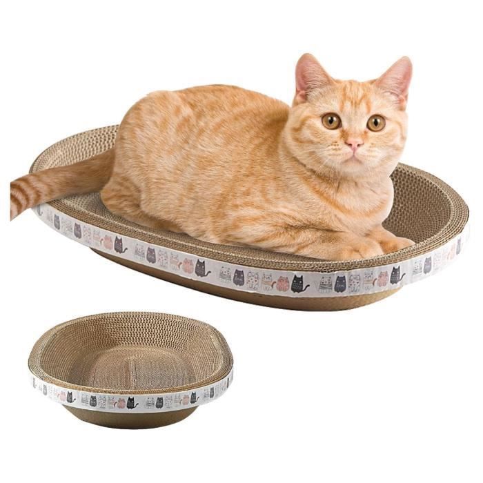 Meilleurs prix pour Griffoir pour Chat Grattoir Rond Ovale Carton À Gratter pour Forme Meubles Multifonctions pour Chat pour Jouer Et Multicol GRIFFOIR