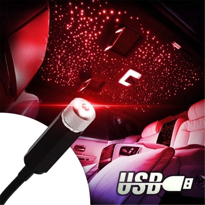 Projecteur LED USB décoratif pour toit de voiture éclairage dambiance ciel étoilé LED pour intérieur de voiture.
