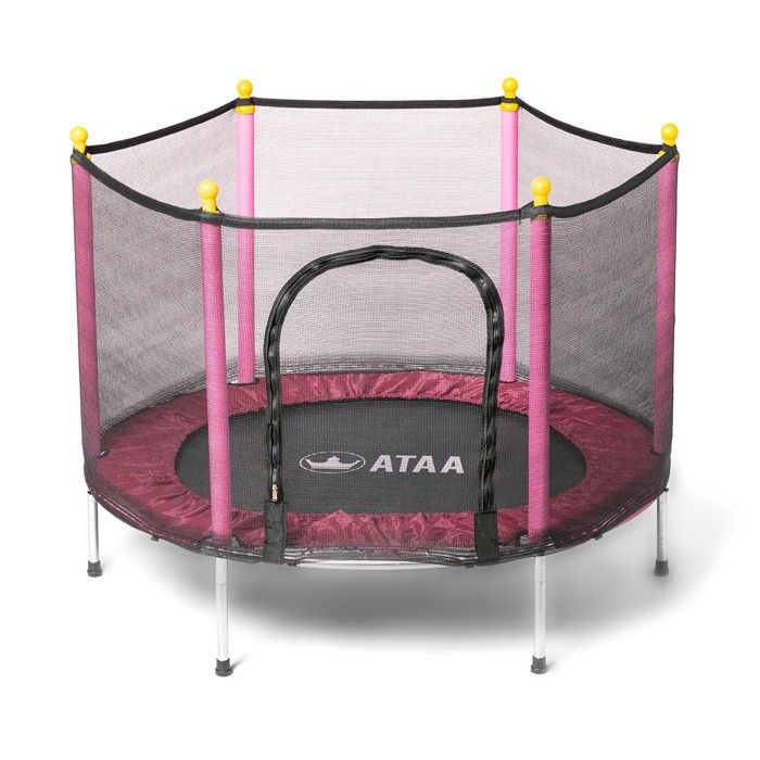 Trampoline enfant Salty 140 Rose - Jeux et jouets pour enfants plein air