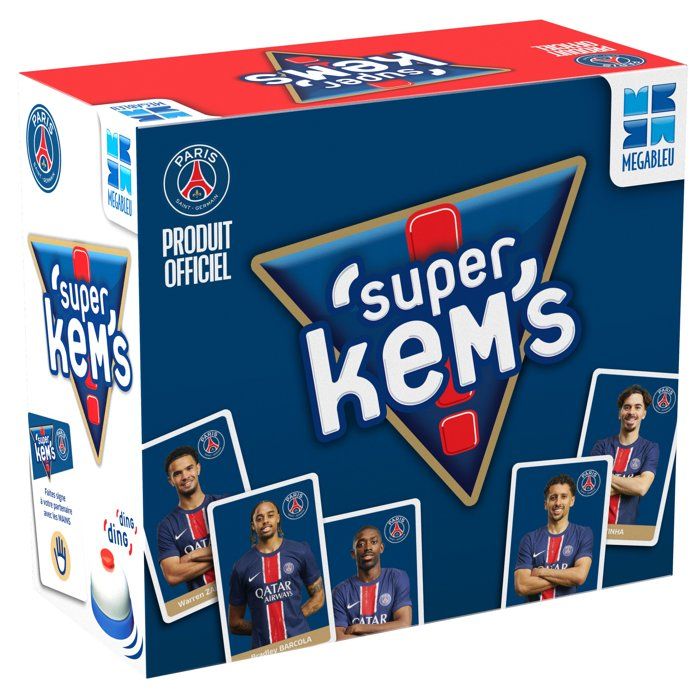 Jeu de Cartes Megableu 678353 – Super Kem's PSG, 4 Joueurs, Dès 6 Ans - vue 4