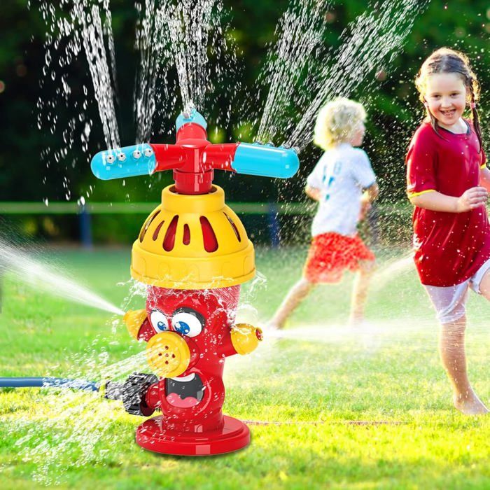 IKIJM Arroseur Fusée Enfant Pour Jardin - Jouet D'Eau Rotatif Rocket Sprinkler