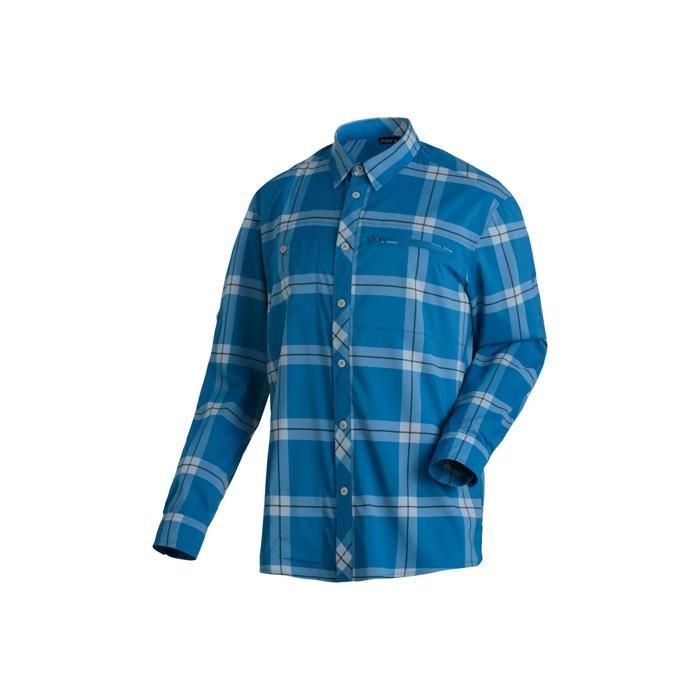 Chemise manches longues Maier Sports Kasen - blue check Chemise manches longues Maier Sports Kasen - blue check