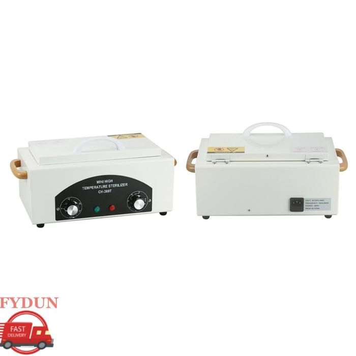 FYDUN Stérilisateur doutils à ongles Stérilisateur haute température avec réservoir amovible en acier electromenager lampe