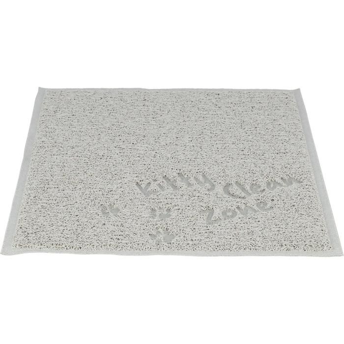 Tapis pour bac à litière pour chat Trixie - gris clair - Gris - 37×45 cm Tapis pour bac à litière pour chat Trixie - gris clair - Gris - 37×45 cm