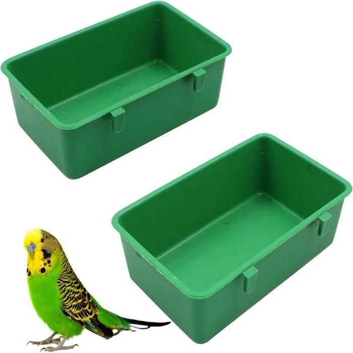 Abreuvoir et mangeoire multifonctionnels pour oiseaux - Bol en plastique mangeoire suspendue bain doiseaux avec crochet pour