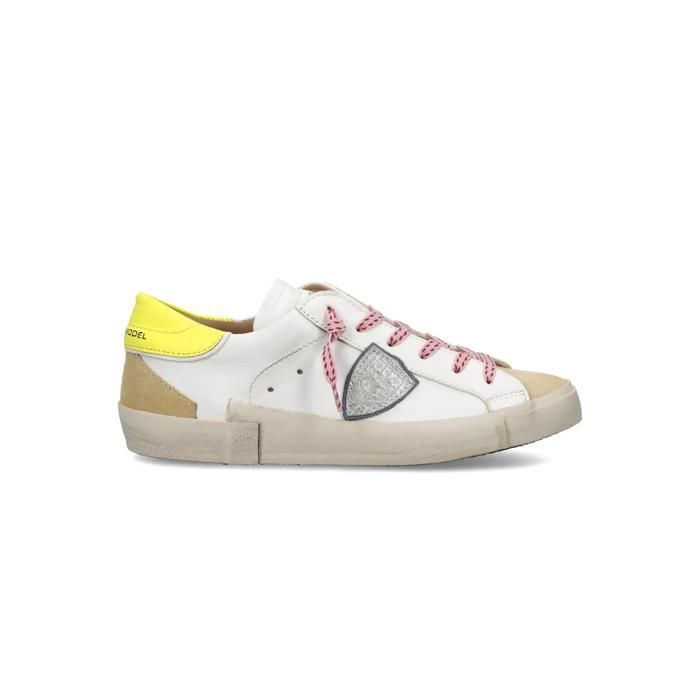 Baskets femme Philippe Model PRSX Low - vintage mixage/blanc beige
