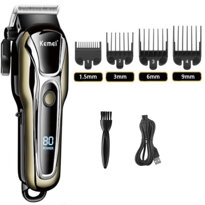 Tondeuse à Cheveux Professionnelle Etereauty - Tondeuse Homme Rechargeable USB, Autonomie 90min, Kit Complet Neuf