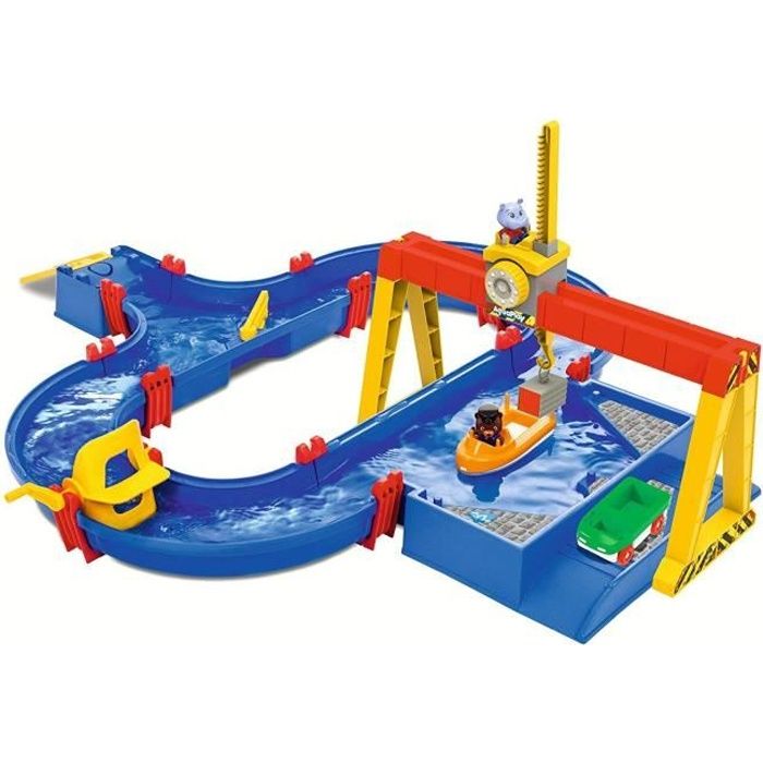 Circuit aquatique Smoby Aquaplay Port à container avec 5 accessoires