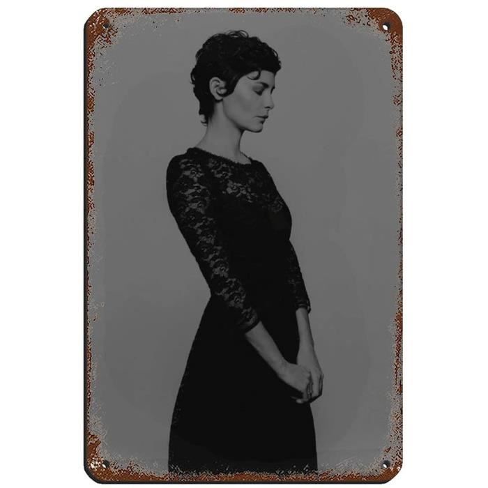 Poster Rétro En Métal Sophie Marceau - Décoration Murale Vintage 20x30 Cm - Pour Cuisine, Salon, Bar, Cadeau