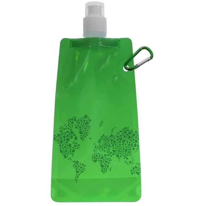 J.CARP Bouteille d'eau souple de 250 ml en TPU pliable pour la course à pied, le cyclisme, la randonnée, l'escalade, l'extérieur, la moto