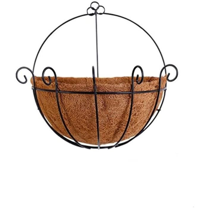 Suspension Plante Support Suspendu Pour Pot De Fleurs Gris - Diamètre 22 Cm - Compatible Cilindro Support Pot De Fleur Extérieur