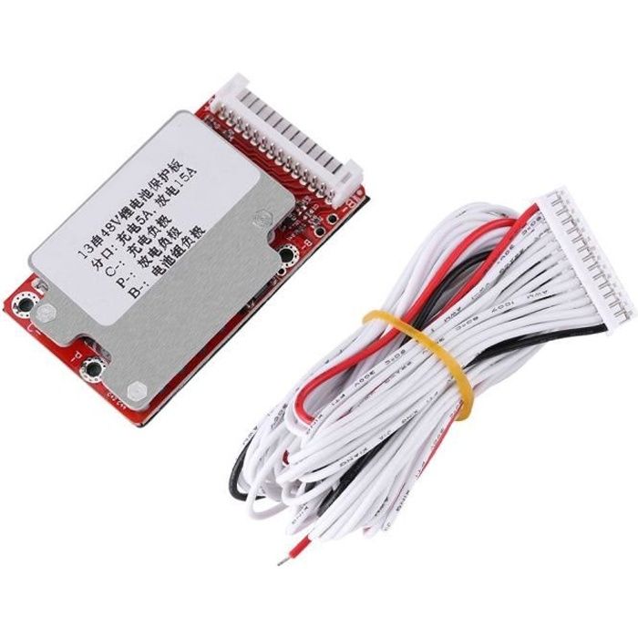Carte de protection BMS - 13S 48V/54.6V - Polymer - Panneau de protection - Li-Ion