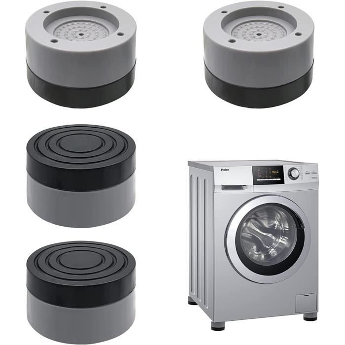 Amortisseurs de machine à laver, 4 tapis anti-vibration pour machine à laver,  patins pour pied