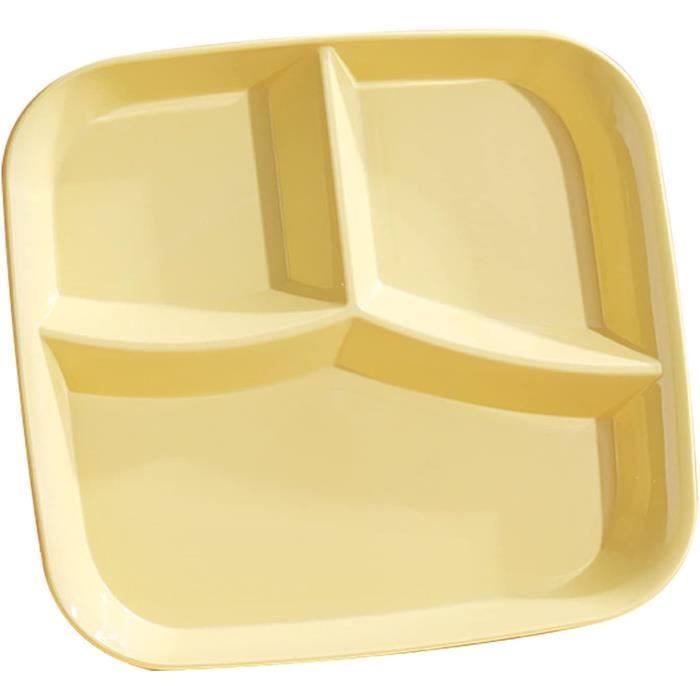 Plat De Service Tupperware Jaune - Plateau à Compartiments Vintage