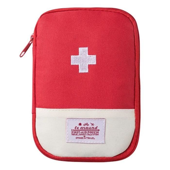 Mini Trousse De Secours Vide – Poches Filet Et Zip, Idéale Voyage, Randonnée, Sac à Main | Bleu, Portable Et Imperméable - 6