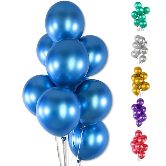 Bouquet De Ballons Bleu Chrome