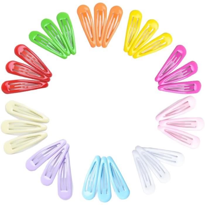 14 Barrettes à Cheveux Mignonnes Pour Filles – Motifs Fleurs, Fruits, Animaux – Clip Métallique Antidérapant - 9