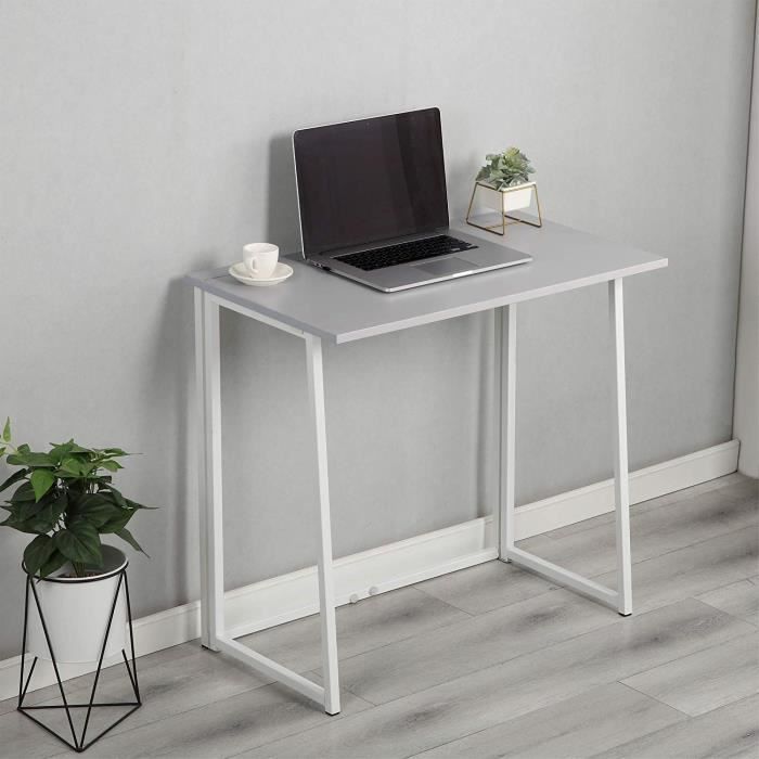 Ordinateur De Bureau Compact Pliable Table De Bureau Pour Ordinateur Portable En Gris Achat Vente Bureau Cherry Tree Furniture Soldes Sur Cdiscount Des Le 20 Janvier Cdiscount