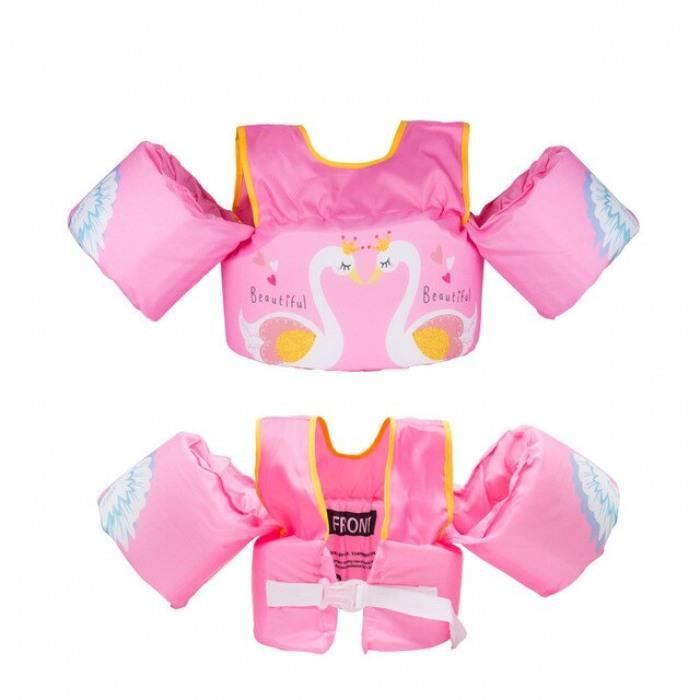 Version Swan 2 8 Ans Bebe Gilet De Flottabilite Manches Enfants Bras Flotteur Anneau Natation Cercle Formateur Sauvetage Cdiscount Jeux Jouets