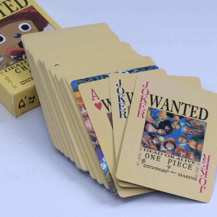 Cosplay One Piece Wanted Cartes de Jeux Poker Figure Luffy/Tony Chopper  1Set/54p - Cdiscount Jeux - Jouets
