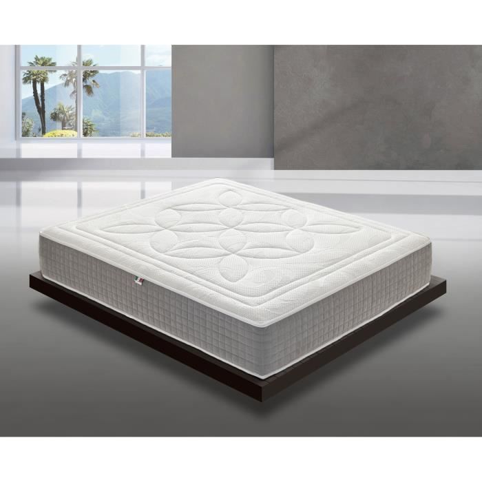 Surmatelas Mémoire De Forme 90x190 Cm - Épaisseur 7 Cm, 7 Zones, Housse Amovible Lavable, Oeko-Tex