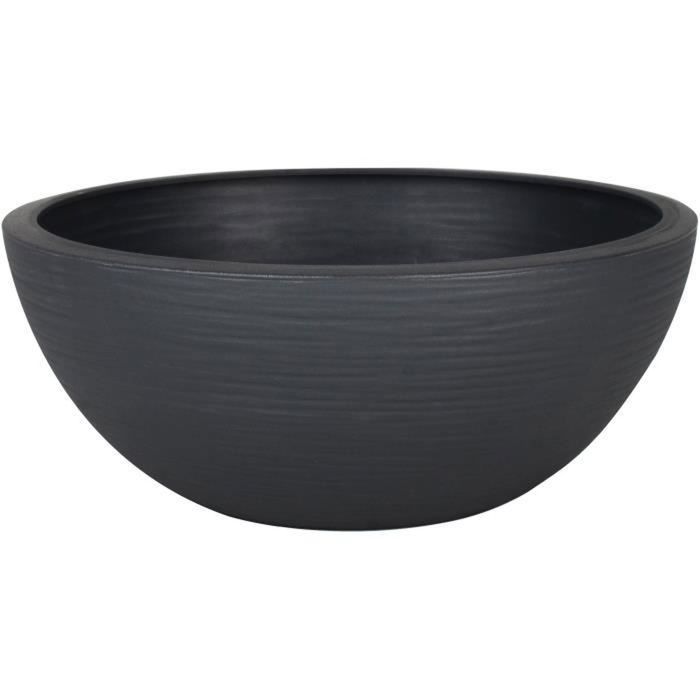 Pot vasque Graphit'Up Ø 30 - 5,5L - Gris anthracite - EDA PLASTIQUE - Plastique