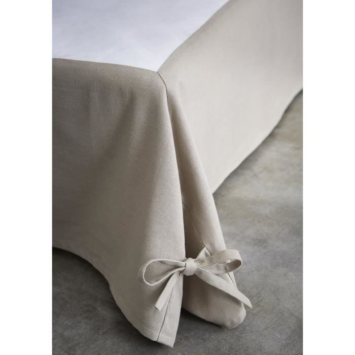 Today Cache Sommier 90x190 Cm Mastic Cdiscount Maison