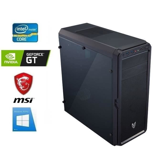 Top achat Ordinateur de bureau PC Bureau intel I7-9700F - GeForce GT 710 2GO - 16GO RAM - SSD 480GO - WIFI - FSP - Windows 10 - Ordinateur pas cher