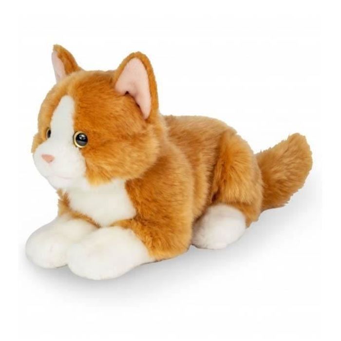 Collection Peluche chat roux allongé Hermann 20 cm - Cdiscount