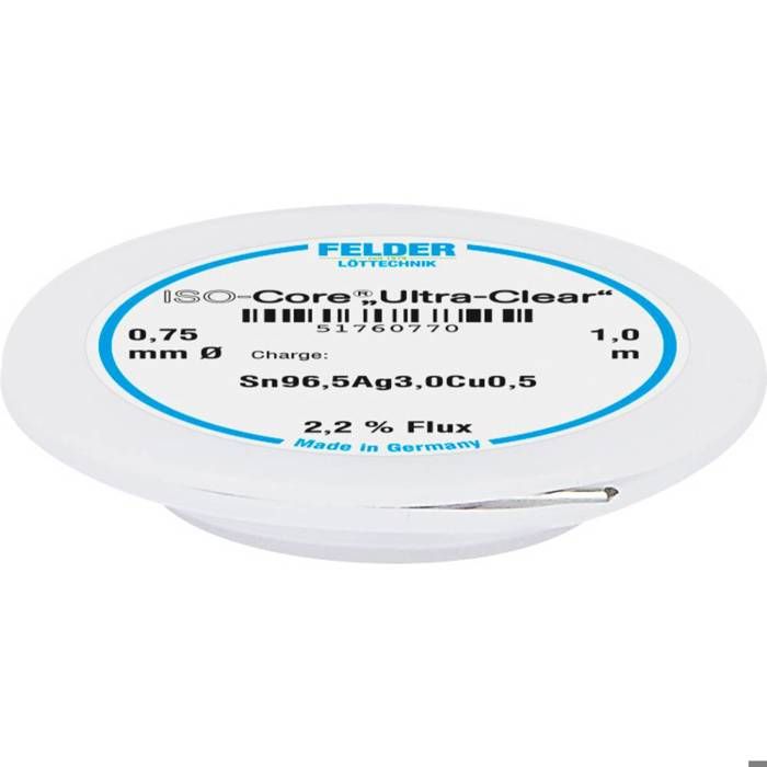 Bobine D'étain à Souder Delta Solder NC601E SAC305 - Diamètre 0,7112 Mm (0,028") - Poids 0,5 Kg