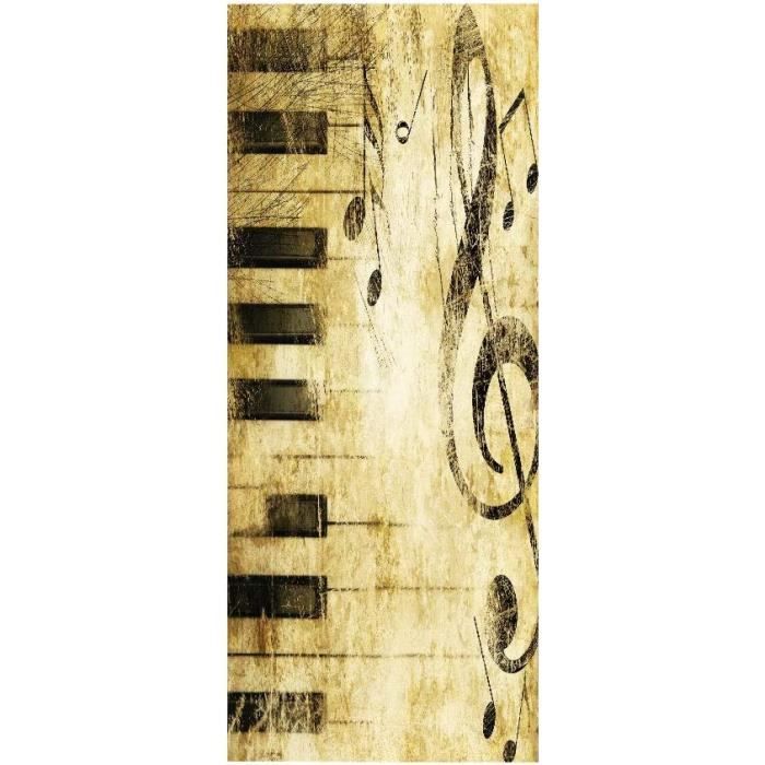 Papier Peint Autocollant Pour Porte - Effet 3D Style Steampunk Rouillé - Geckodesign - 200x77 Cm
