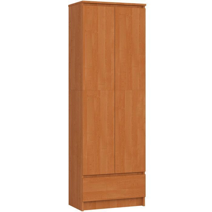 Bibliothèque de bureau AKORD R60 Aulne 60 cm 2 portes 1 tiroir façade Aulne 4 étagères 60x35x180 cm Bibliothèque de bureau AKORD R60 Aulne 60 cm 2 portes 1 tiroir façade Aulne 4 étagères 60x35x180 cm