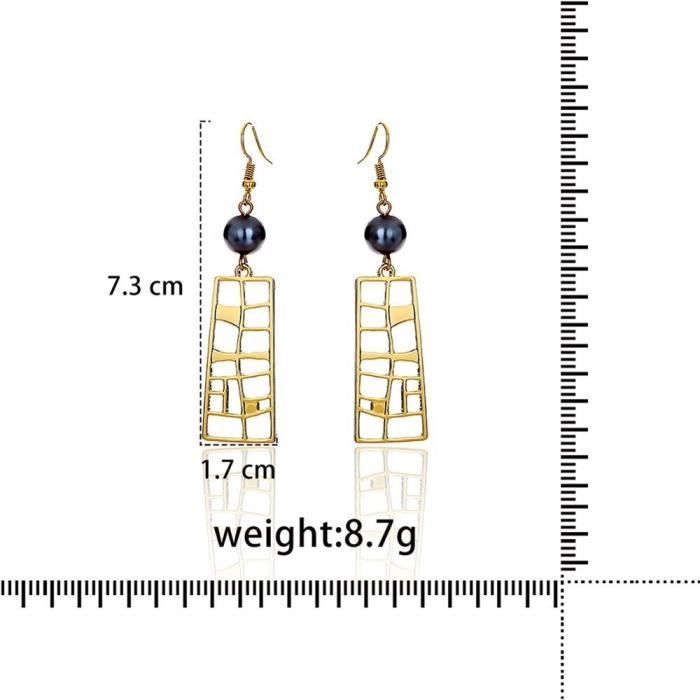 Boucles D'oreilles Puces Plaqué Or 18 Carats Et émail Noir - Neuves Avec étiquettes