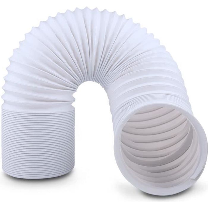 Tuyau de climatisation Portable - Rallonge de Tuyau dévacuation - en polypropylène - Diamètre:13cm - Longueur:2m