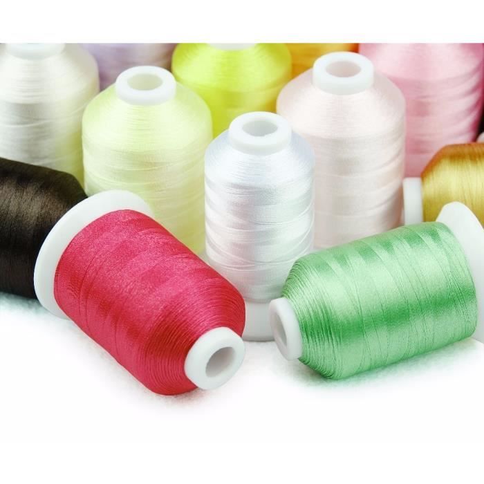 Art.silk 13 Assorti Fil de Machine Broderie Bobine Soie Rayonne