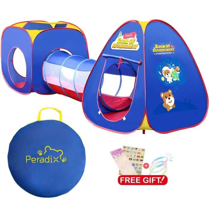 Peradix Tente De Jeu Et Tunnel 3 En 1 Pop Up Tente Pour Enfant Et Bebe Tente De Theme Spatial Pour Bebe Nvient Aux Jeux D Interieur Cdiscount Jeux Jouets