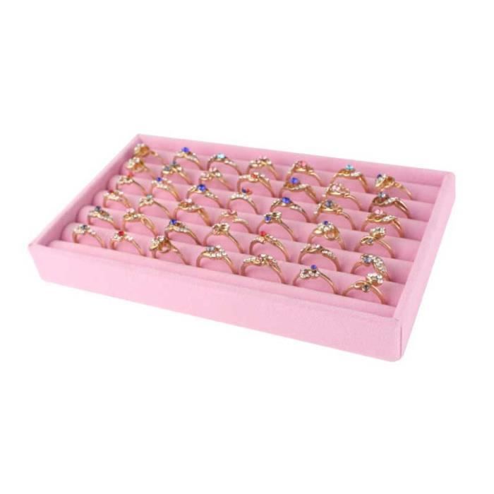Présentoir à Bijoux 2 Faces En Velours De Qualité - Pour Bagues, Colliers, Bracelets - Fabrication Allemande Neuve