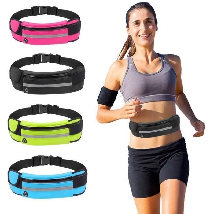 Ceinture De Course Lelezia Avec Porte-bouteille – Sac Banane étanche 3 Poches, Ajustable 80-120 Cm, Pour Homme Et Femme