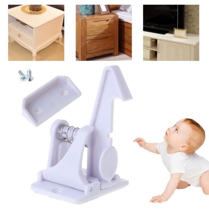 Serrures à Sangle pour Armoire de Sécurité pour Bébé Paquet de 6 Placard Tiroir Réfrigérateur Serrures Adhésives Solides pour Armoires Serrures de Sécurité pour Enfants Réglables Réfrigérateur 