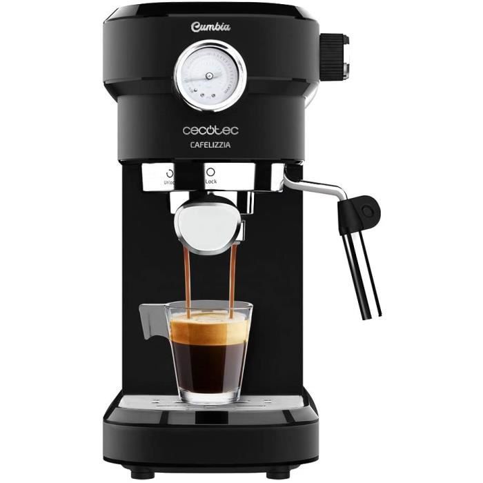 Machine à expresso Cecotec Cafelizzia 790 Black Pro - 20 bars - 1350W - Chauffage rapide