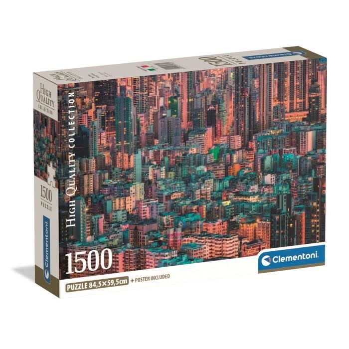 Puzzle Compact 1500 pièces : Hong Kong La Ruche Clementoni Puzzles