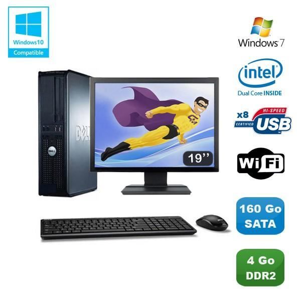 Vente Ordinateur de bureau Lot PC DELL Optiplex 760 DT Intel E5200 2,5Ghz 4Go DDR2 160 Go WIFI Win 7 + 19" pas cher Vente Ordinateur de bureau Lot PC DELL Optiplex 760 DT Intel E5200 2,5Ghz 4Go DDR2 160 Go WIFI Win 7 + 19" pas cher