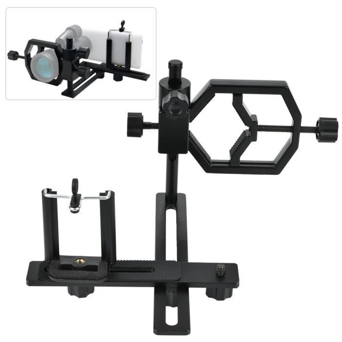 Adaptateur Universel Pour Téléphone Sur Microscope/Télescope - Support Pince 30 à 57mm - Métal