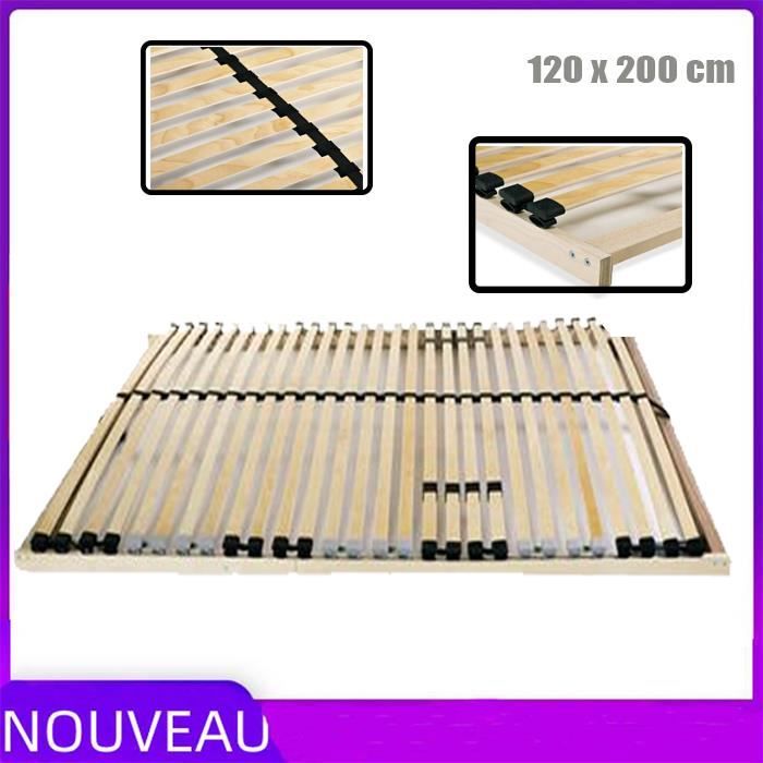 Sommier à lattes électrique TMISHION avec 28 lattes 7 zones 80x200 cm Sommier à lattes électrique TMISHION avec 28 lattes 7 zones 80x200 cm