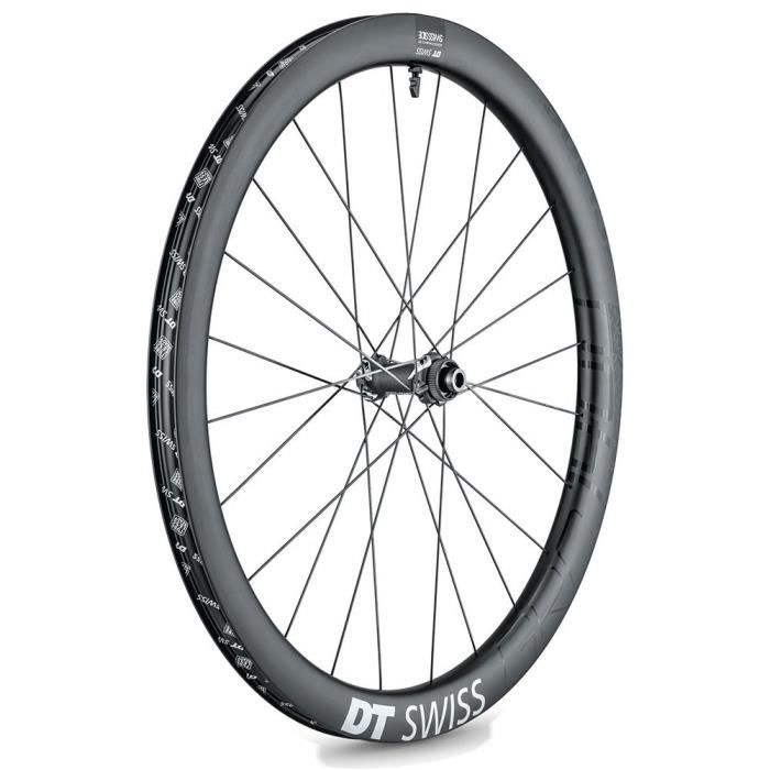Roues DT Swiss GRC 1400 SPLINE 650b carbone 24mm - Axe traversant 12/100mm - Noir