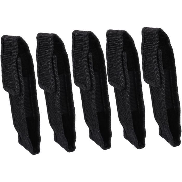 Étui de ceinture en nylon pour lampe de poche - 4,5 mm d'épaisseur - Support portable pour lampe de poche jusqu'à 3,5-4,5 cm de diamètre Étui de ceinture en nylon pour lampe de poche - 4,5 mm d'épaisseur - Support portable pour lampe de poche jusqu'à 3,5-4,5 cm de diamètre